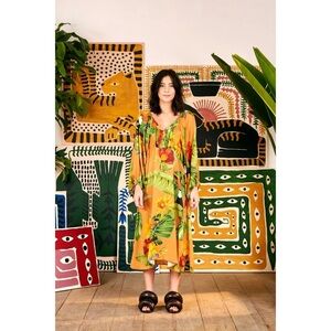 NWT Farm‎ Rio Tropical Desire Midi Dress Size Small